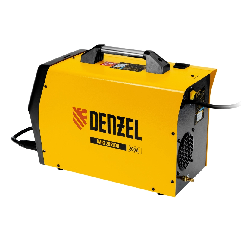 Аппарат инвертор. полуавтомат. cварки IMIG-205SDR, 200 А, ПВ 60%, катушка 5 кг Denzel (94364)