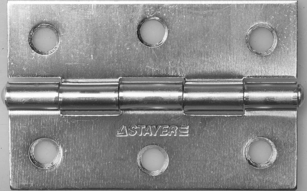 STAYER 75 x 50 х 1.6 мм, цвет белый цинк, карточная петля (37611-75-1)
