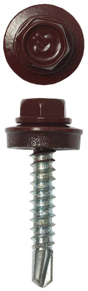 ЗУБР СКД 3005, 29 х 4.8 мм, тем.-красн., 2500 шт, кровельный саморез, Профессионал (4-300310-48-029-3005)