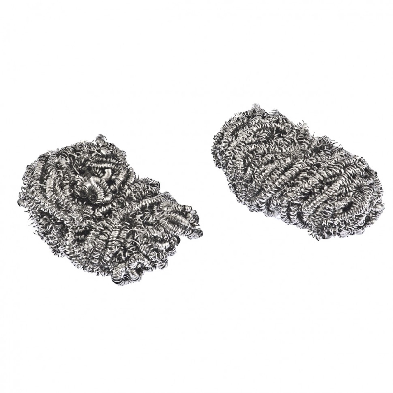 Мочалка для посуды, 2 шт, нержавеющая сталь, Elfe (92371)