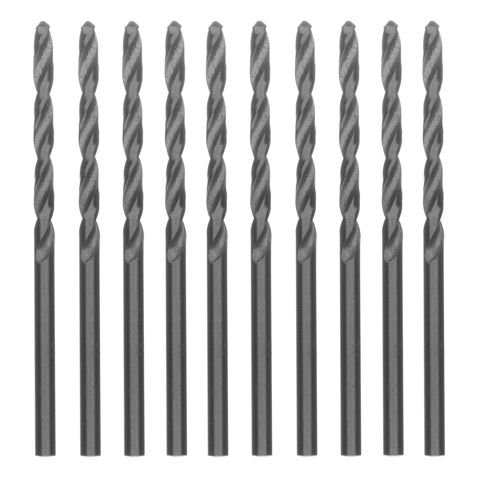 Сверло по металлу, 3 мм, полированное, HSS, 10 шт, цилиндрический хвостовик Matrix (71530)