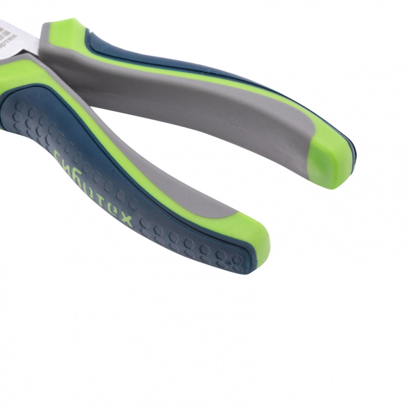 Длинногубцы прямые, 160 мм, трехкомпонентные рукоятки Сибртех (17113)