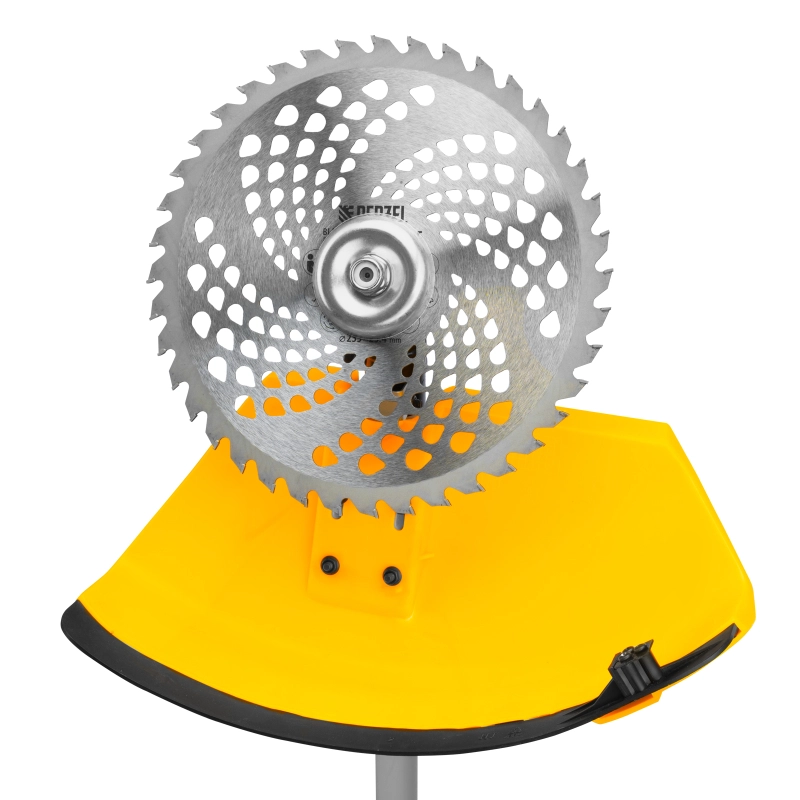 Триммер бензиновый DT-52E, 52 см3, неразъемная штанга, электростартер, состоит из 2 частей Denzel (962025)