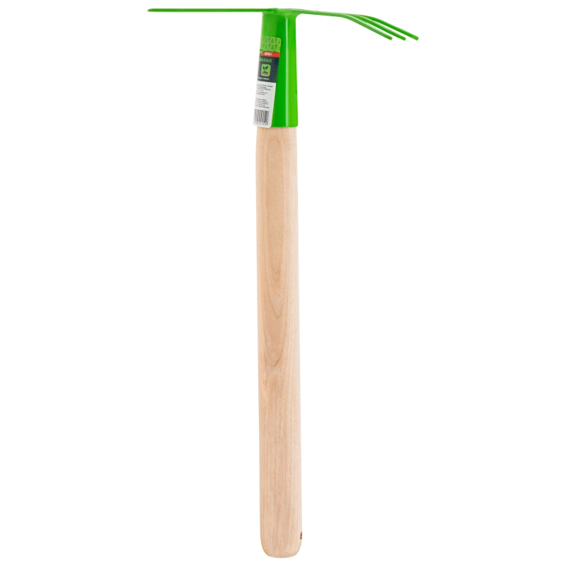 Мотыжка комбинированная, 75 х 380 мм, стальная, деревянная рукоятка, Агроном, Сибртех (62341)