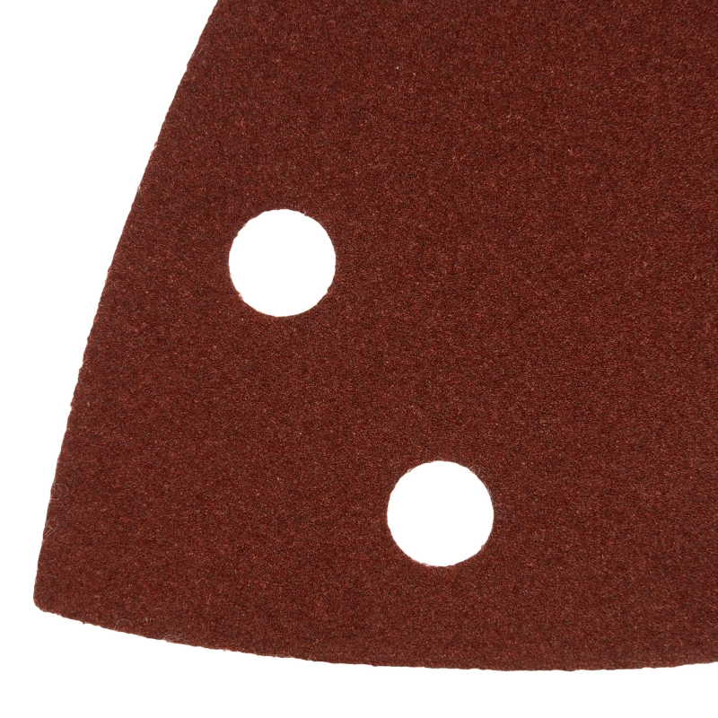 Треугольник абразивный на ворc. подложке под "липучку", перф., P 150, 150х150х100 мм, 5 шт. Denzel (738637)