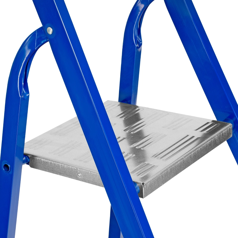 Стремянка, 9 ступеней, стальной профиль, алюминиевые ступени Сибртех (97959)