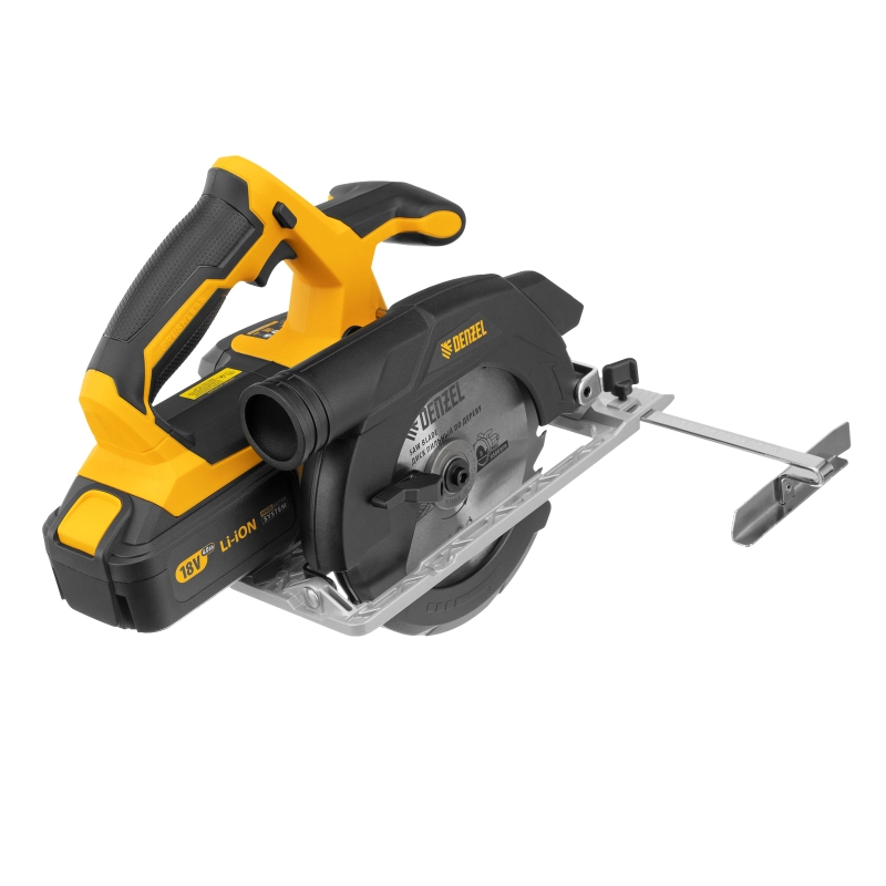 Пила циркулярная аккумуляторная бесщет. CCS-165, 18В Li-Ion Denzel (27401)