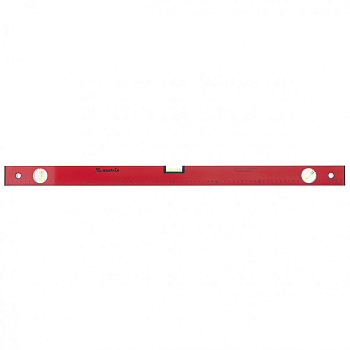 Уровень алюминиевый, 800 мм, 3 глазка, красный, линейка Matrix (33226)