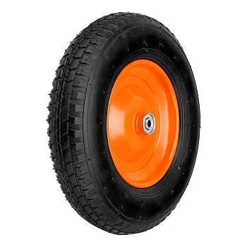 Колесо пневматическое 4.80/4.00-8 D 380 мм, внутренний подшипник D 12 мм, длина оси 80 мм Palisad (68946)