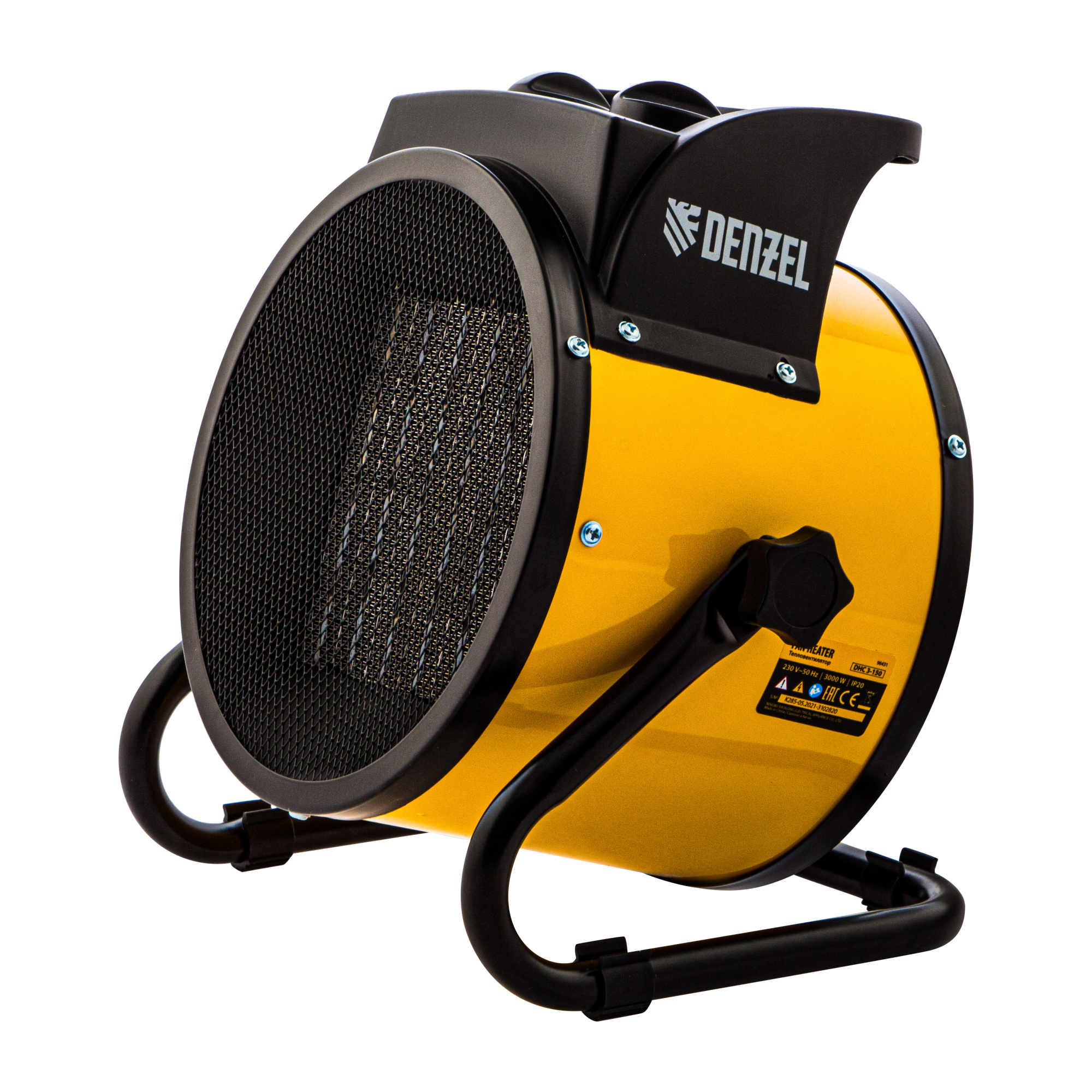 Тепловая пушка, керамический нагреватель (тепловентилятор) DHC 3-150, 230 В, 0.025/1.5/3 кВт Denzel (96431)
