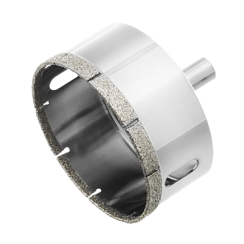 Сверло по стеклу и керамической плитке, 65 х 55 мм, цилиндрический хвостовик Сибртех (726657)