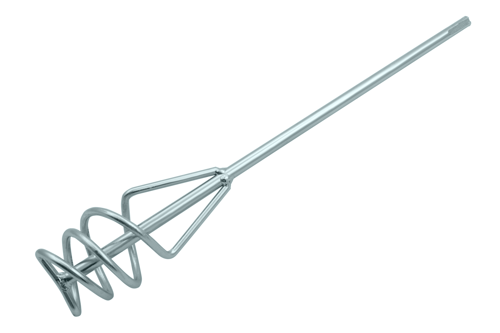 Миксер для песчано-гравийных смесей, 60 х 400 мм, оцинкованный, хвостовик SDS Plus Denzel (848257)