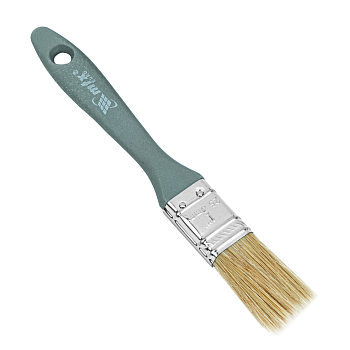 Кисть плоская "Евро" 1", натуральная щетина, пластмассовая ручка MTX (83061)